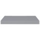 4 db szürke mdf lebegő fali polc 50 x 23 x 3,8 cm
