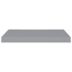 2 db szürke mdf fali polc 60 x 23,5 x 3,8 cm