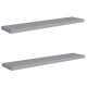 2 db szürke mdf fali polc 120 x 23,5 x 3,8 cm 2 db szürke mdf fali polc 120 x 23,5 x 3,8 cm