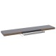 2 db szürke mdf fali polc 120 x 23,5 x 3,8 cm 2 db szürke mdf fali polc 120 x 23,5 x 3,8 cm