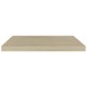 4 db tölgyszínű mdf fali polc 60 x 23,5 x 3,8 cm