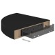 2 db fekete mdf lebegő sarokpolc 25 x 25 x 3,8 cm 2 db fekete mdf lebegő sarokpolc 25 x 25 x 3,8 cm