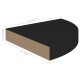 2 db fekete mdf lebegő sarokpolc 25 x 25 x 3,8 cm 2 db fekete mdf lebegő sarokpolc 25 x 25 x 3,8 cm
