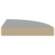 Szürke mdf lebegő sarokpolc 25 x 25 x 3,8 cm Szürke mdf lebegő sarokpolc 25 x 25 x 3,8 cm