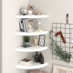 323909 floating corner shelves 4 pcs high gloss white 35x35x3,8 cm mdf