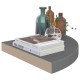 4 db magasfényű szürke mdf lebegő sarokpolc 35 x 35 x 3,8 cm 4 db magasfényű szürke mdf lebegő sarokpolc 35 x 35 x 3,8 cm