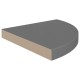 4 db magasfényű szürke mdf lebegő sarokpolc 35 x 35 x 3,8 cm 4 db magasfényű szürke mdf lebegő sarokpolc 35 x 35 x 3,8 cm