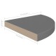 4 db magasfényű szürke mdf lebegő sarokpolc 35 x 35 x 3,8 cm 4 db magasfényű szürke mdf lebegő sarokpolc 35 x 35 x 3,8 cm