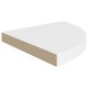 Fehér mdf lebegő sarokpolc 35 x 35 x 3,8 cm Fehér mdf lebegő sarokpolc 35 x 35 x 3,8 cm