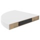 Fehér mdf lebegő sarokpolc 35 x 35 x 3,8 cm Fehér mdf lebegő sarokpolc 35 x 35 x 3,8 cm