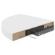 Fehér mdf lebegő sarokpolc 35 x 35 x 3,8 cm Fehér mdf lebegő sarokpolc 35 x 35 x 3,8 cm