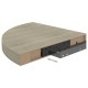 4 db tölgyszínű mdf lebegő sarokpolc 35 x 35 x 3,8 cm 4 db tölgyszínű mdf lebegő sarokpolc 35 x 35 x 3,8 cm