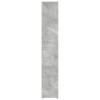 2 db betonszürke forgácslap cd-tartó szekrény 21 x 16 x 93,5 cm