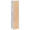 2 db betonszürke forgácslap cd-tartó szekrény 21 x 16 x 93,5 cm