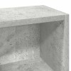 2 db betonszürke forgácslap cd-tartó szekrény 21 x 16 x 93,5 cm