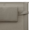Tópszínű-szürke textilén napozóágy