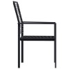 2 db fekete pvc rattan kerti szék