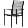 2 db fekete pvc rattan kerti szék