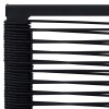 2 db fekete pvc rattan kerti szék
