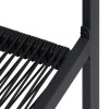 2 db fekete pvc rattan kerti szék