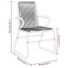 2 db fekete pvc rattan kerti szék 58 x 59 x 85,5 cm