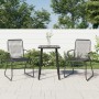 2 db fekete pvc rattan kerti szék 58 x 59 x 85,5 cm