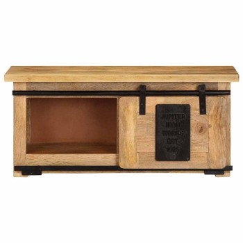 Tömör mangófa tv-szekrény 90 x 35 x 40 cm