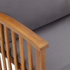 Tömör akácfa kerti pad párnákkal 119 cm