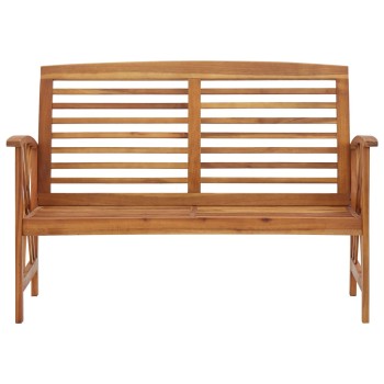 Tömör akácfa kerti pad 119 cm