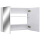 325186 bathroom mirror cabinet white 80x15x60 cm mdf