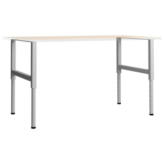 2 db szürke állítható fém munkapadváz 85 x (69-95,5) cm