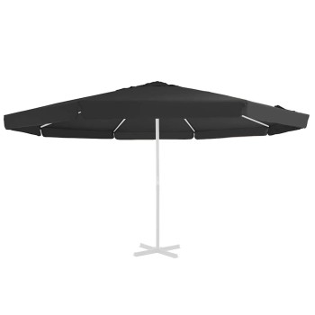 Fekete kültéri napernyő csereponyva 515 cm