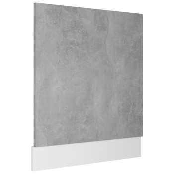 “lyon” betonszürke szerelt fa mosogatógép-panel
