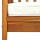 Tömör akácfa kerti pad párnával 147 cm Tömör akácfa kerti pad párnával 147 cm