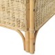 Kétszemélyes természetes rattan és vászon kanapészett Kétszemélyes természetes rattan és vászon kanapészett