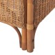 Világosbarna kétszemélyes természetes rattan-vászon kanapészett Világosbarna kétszemélyes természetes rattan-vászon kanapészett
