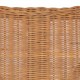 Világosbarna kétszemélyes természetes rattan-vászon kanapészett Világosbarna kétszemélyes természetes rattan-vászon kanapészett