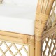 Természetes rattan és vászon kanapé párnával Természetes rattan és vászon kanapé párnával