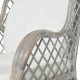 Szürke természetes rattan és vászon kanapé párnával Szürke természetes rattan és vászon kanapé párnával