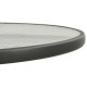 Antracitszürke acél bisztróasztal ø70 cm