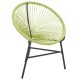 Zöld polyrattan kerti acapulco szék