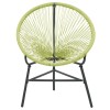 Zöld polyrattan kerti acapulco szék
