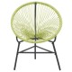Zöld polyrattan kerti acapulco szék