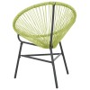 Zöld polyrattan kerti acapulco szék