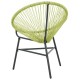 Zöld polyrattan kerti acapulco szék