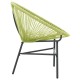 Zöld polyrattan kerti acapulco szék