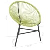 Zöld polyrattan kerti acapulco szék