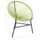 Zöld polyrattan kerti acapulco szék