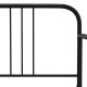 Fekete fém kihúzható kanapéágy-keret 90 x 200 cm