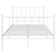 Fehér fém ágykeret 120 x 200 cm